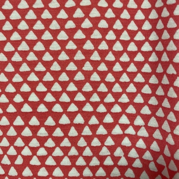 Gap Coral/ white scoop neck Tee shirt women’s, extra long curved hemline, S - Picture 7 of 8